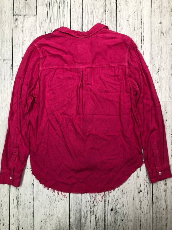 Rails pink button up shirt - Hers L
