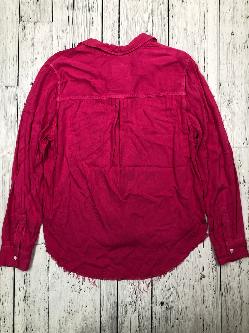 Rails pink button up shirt - Hers L