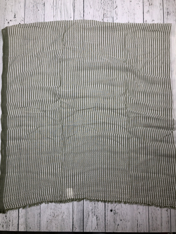 Comptoir des cotonniers green white striped scarf - Hers