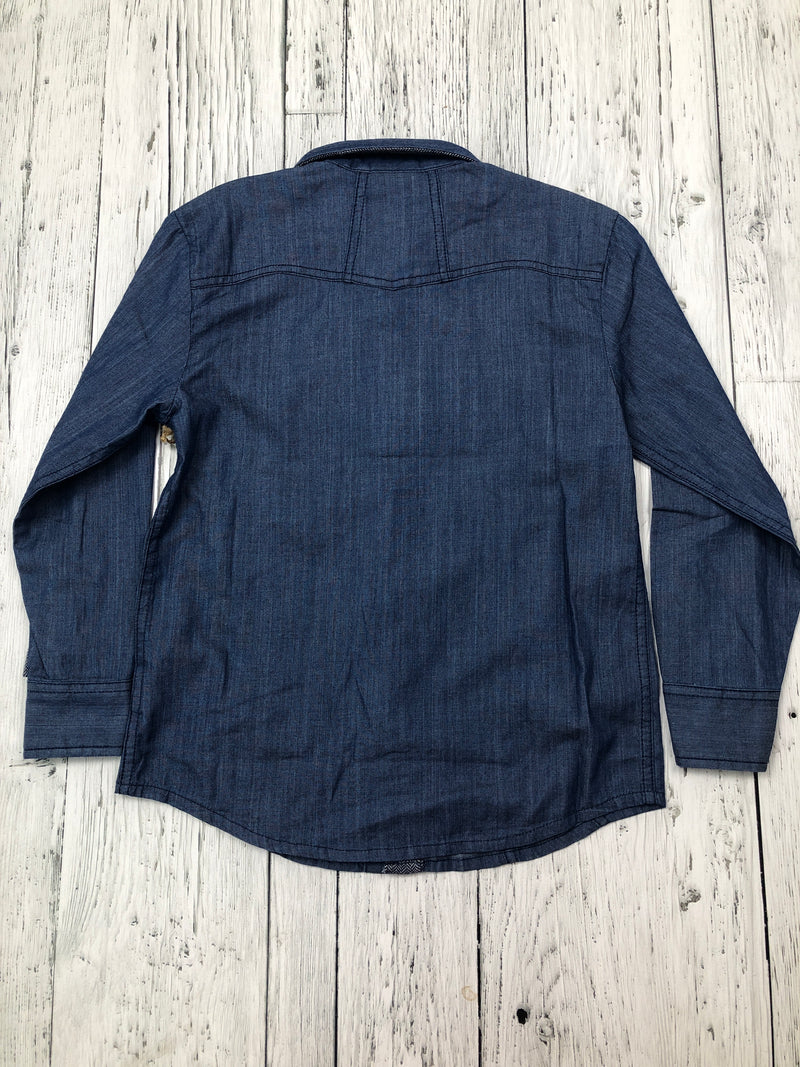 Fore!! blue button up shirt - Boys 7