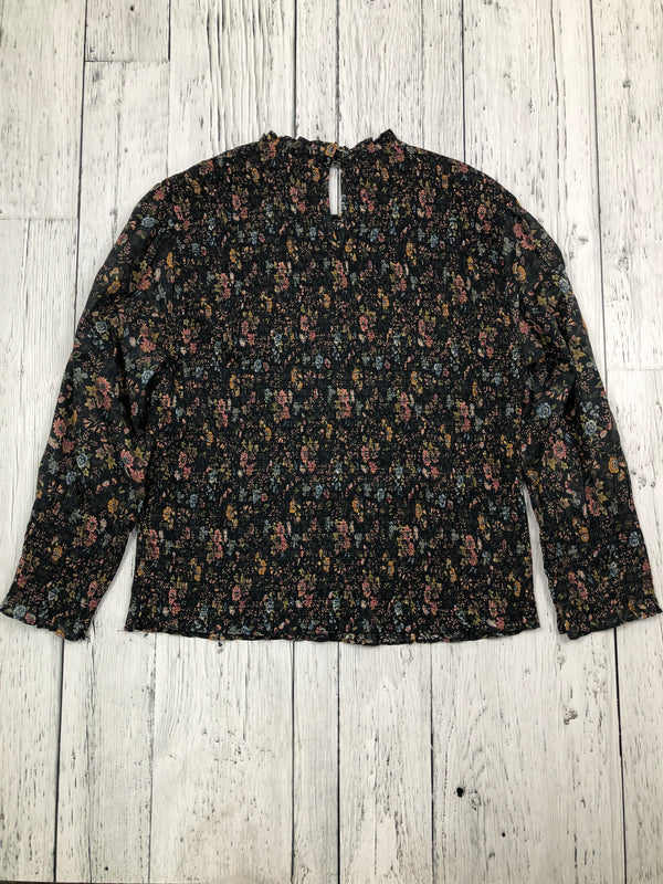 Veronica Beard black floral shirt - Hers L/12