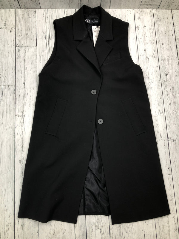 Zara long black vest