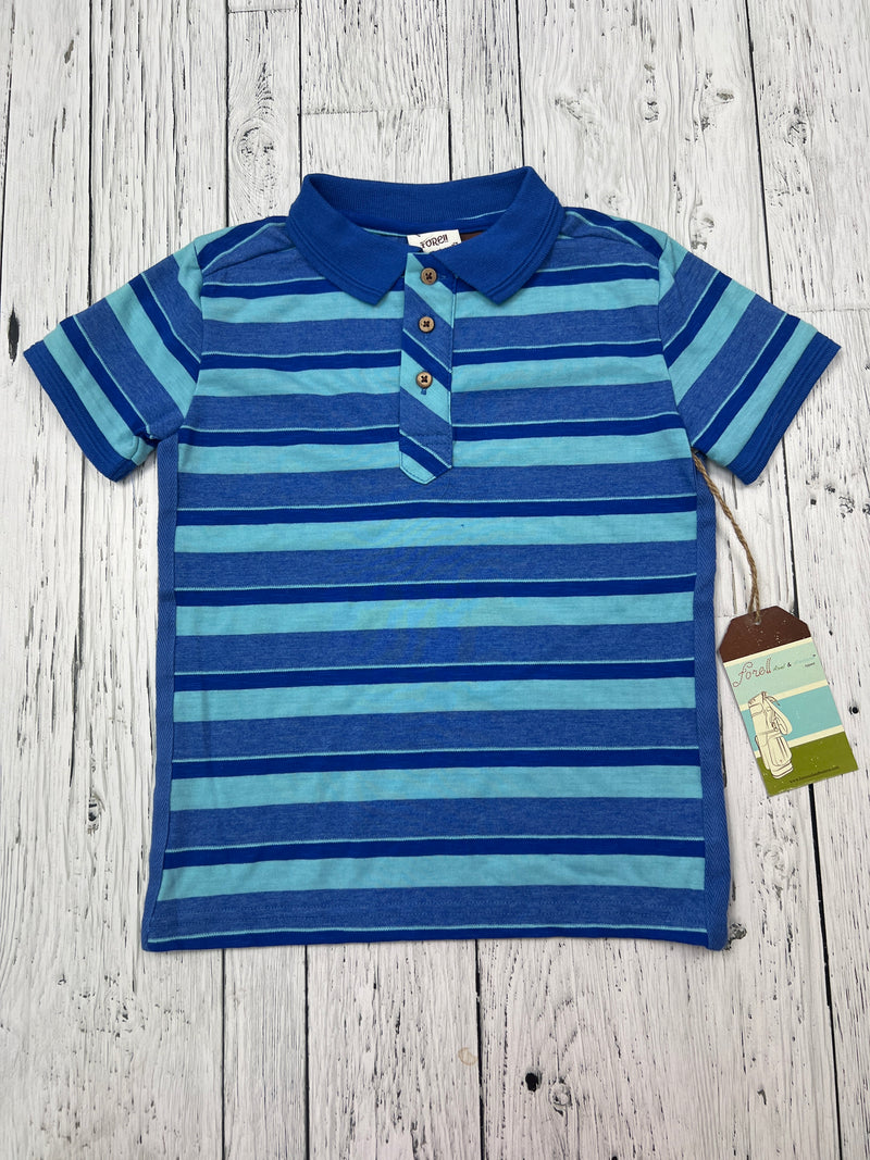 Fore!! blue striped collared shirt - Boys 5