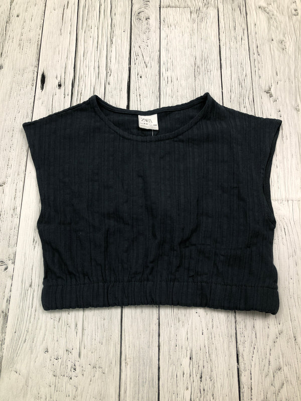 Zara Black cropped shirt - Girls 8/9