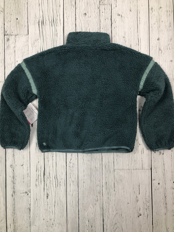 Athleta Girl green quarter zip sweater - Girls 7/S