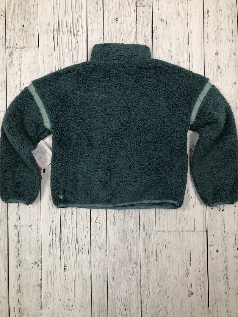 Athleta Girl green quarter zip sweater - Girls 7/S