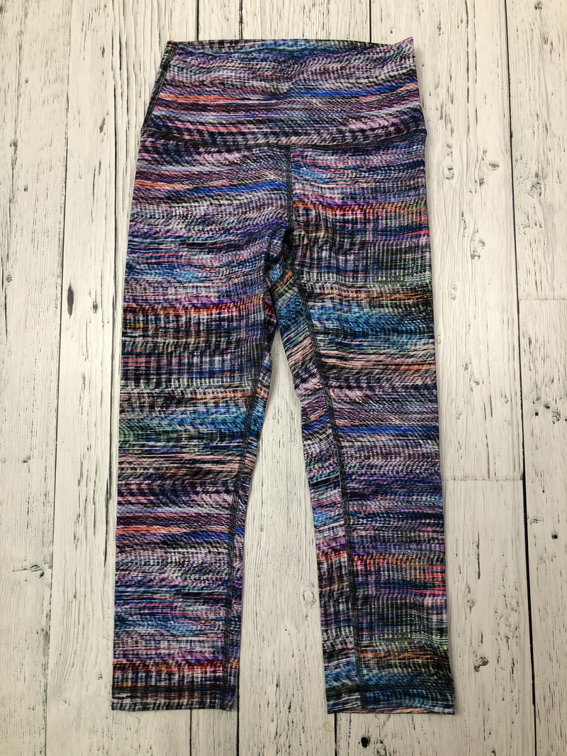 lululemon purple patterned capris - Hers S/6