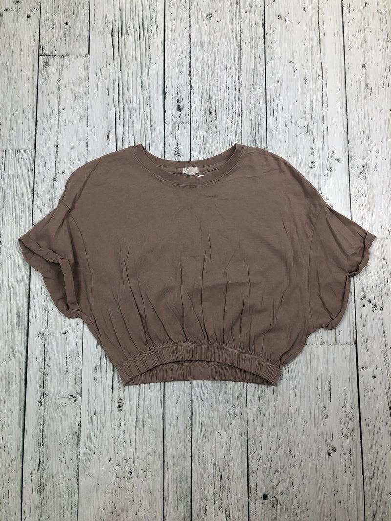 Garage brown cropped t-shirt - Hers M