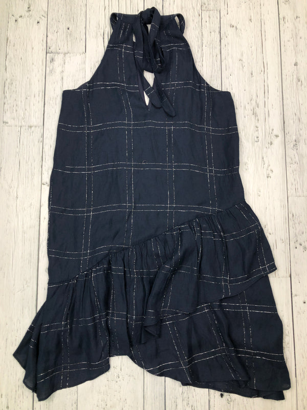 Parker navy blue plaid dress - Hers XS