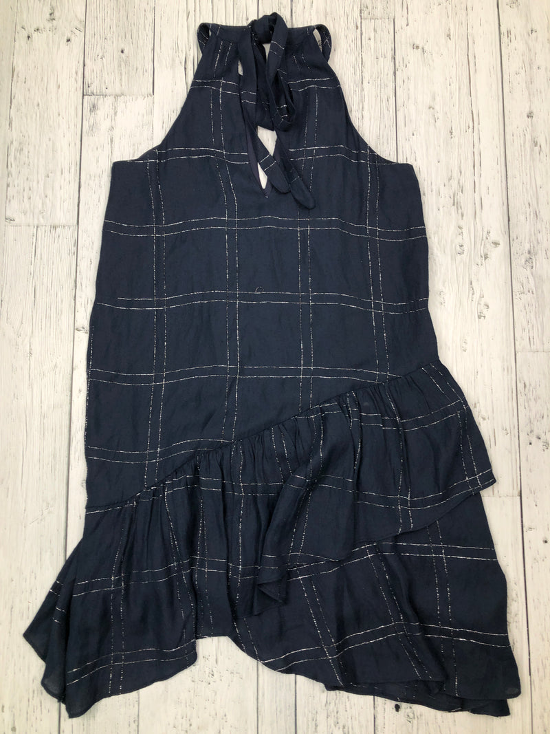 Parker navy blue plaid dress - Hers XS
