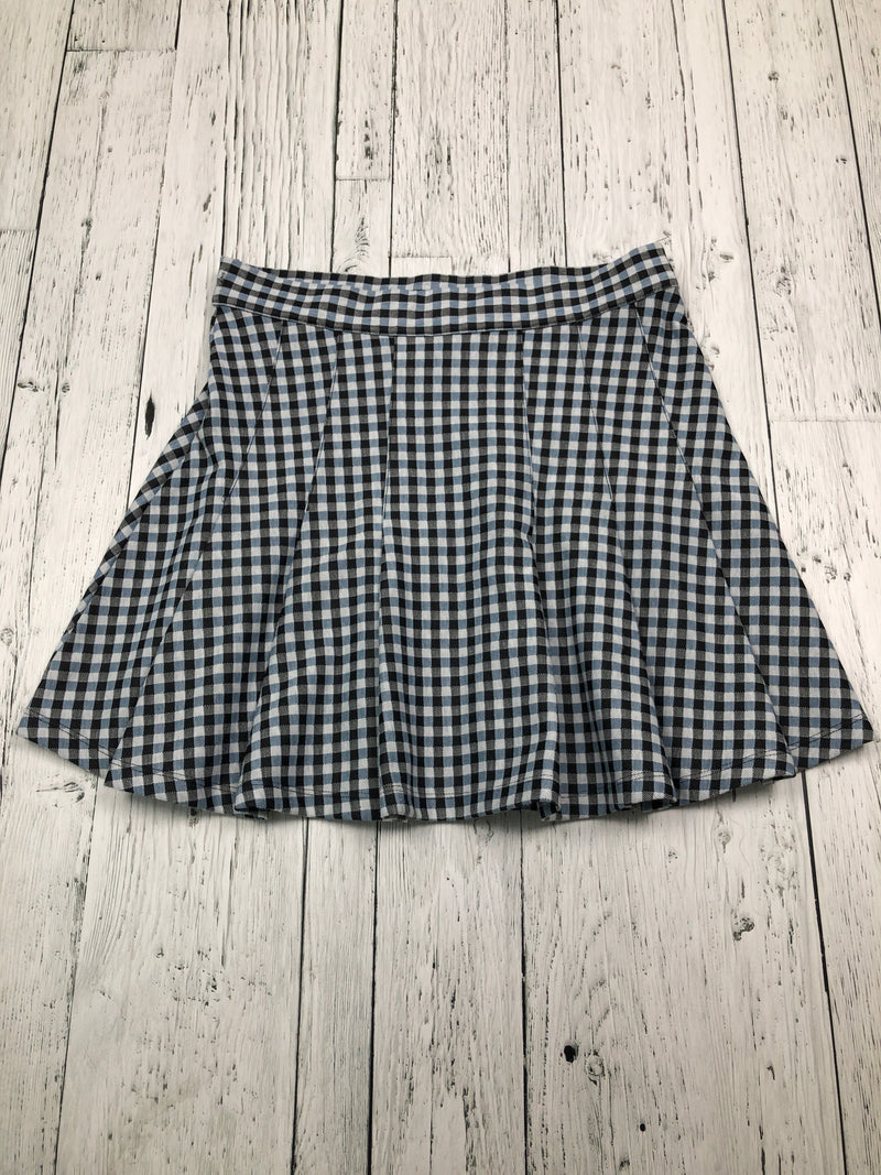 Free People blue black white plaid skirt - Hers M/10