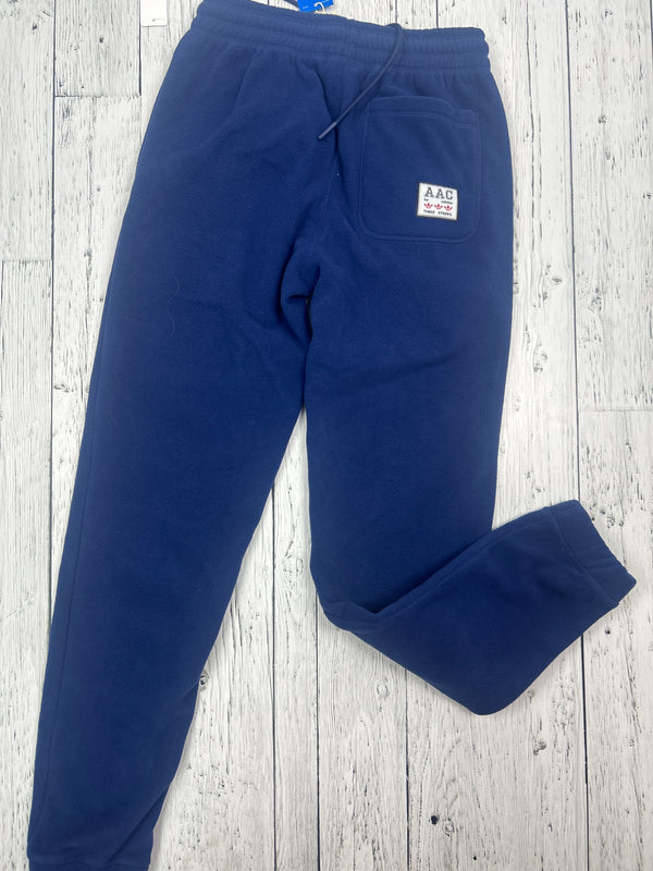 Adidas blue fleece joggers - Hers XS