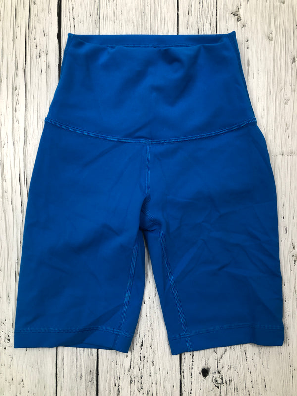 lululemon blue biker shorts - Hers XS/0