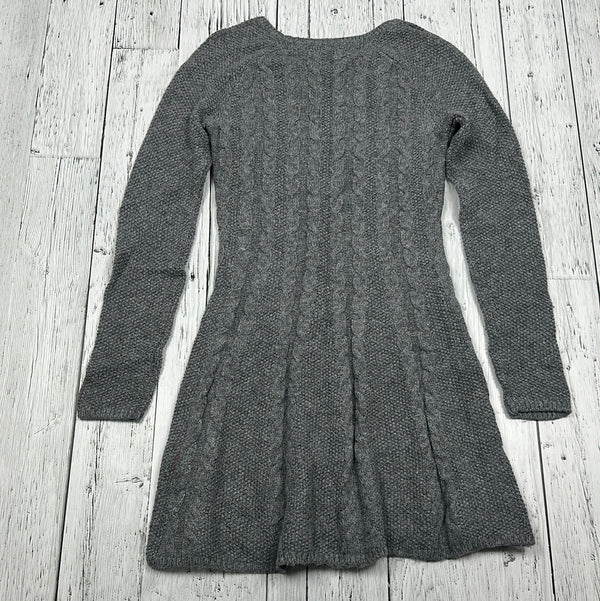 Hollister Grey Knit Sweater Dress - Hers S