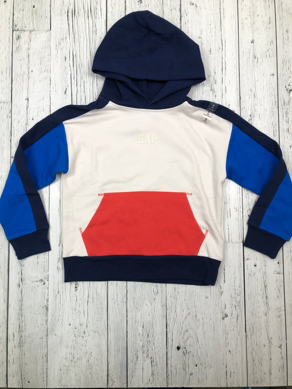 Gap white blue hoodie - Boys 8