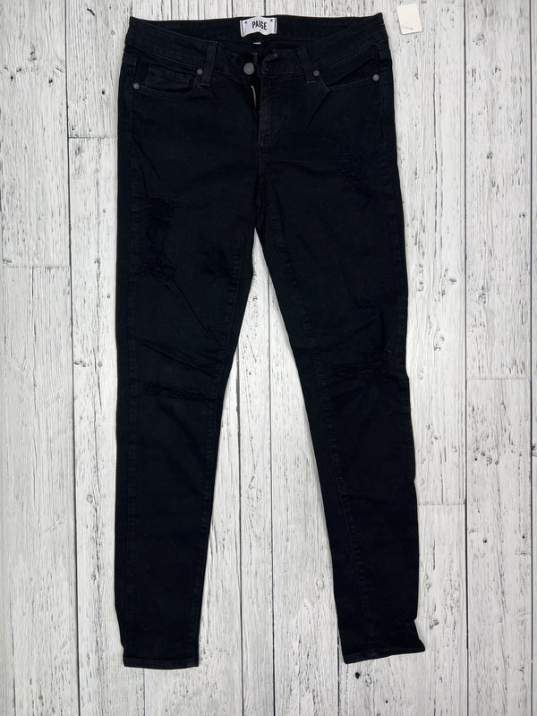 Paige verdugo ultra skinny black denim jeans Hers M/28