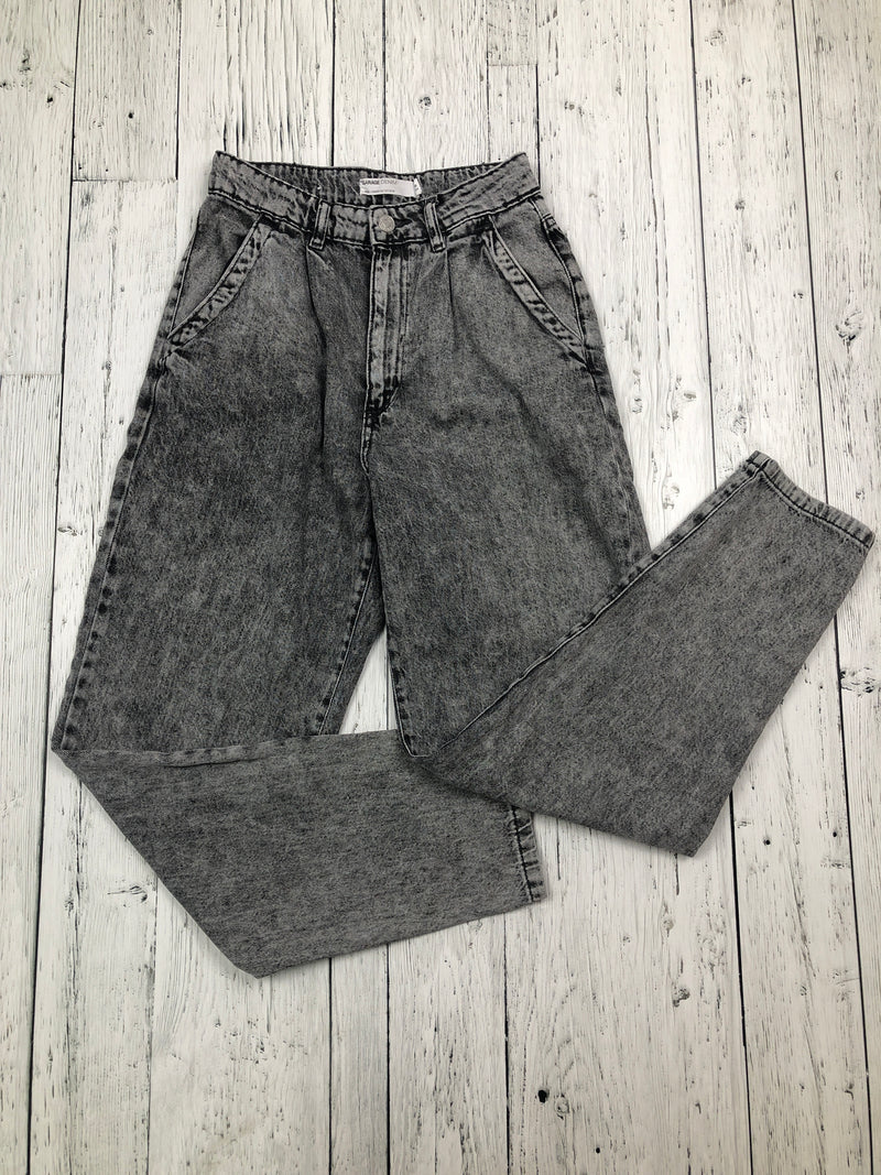 Garage Grey Faded Mom Jeans - Hers XS/24