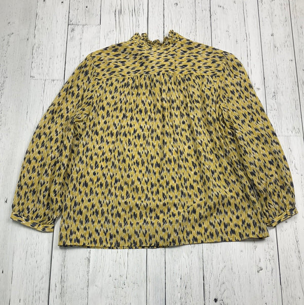 Joie yellow black patterned shirt - Hers L