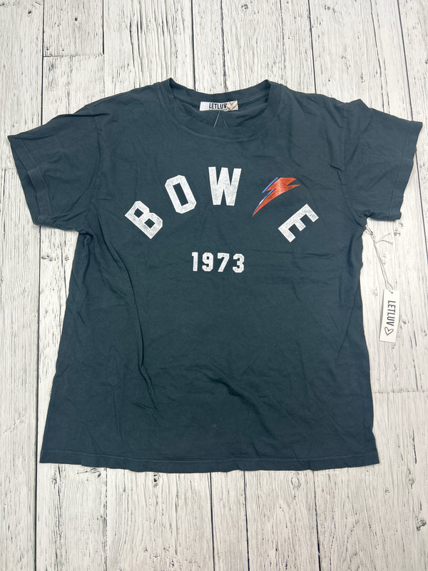 Letluv David Bowie grey t shirt -Hers S