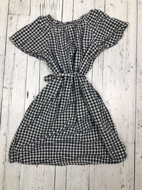 Uniqlo blue checkered pattern dress - Girls 9/10