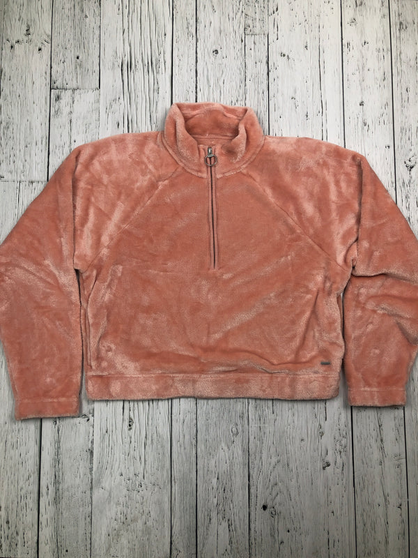 Hollister pink fuzzy sweater - Hers M