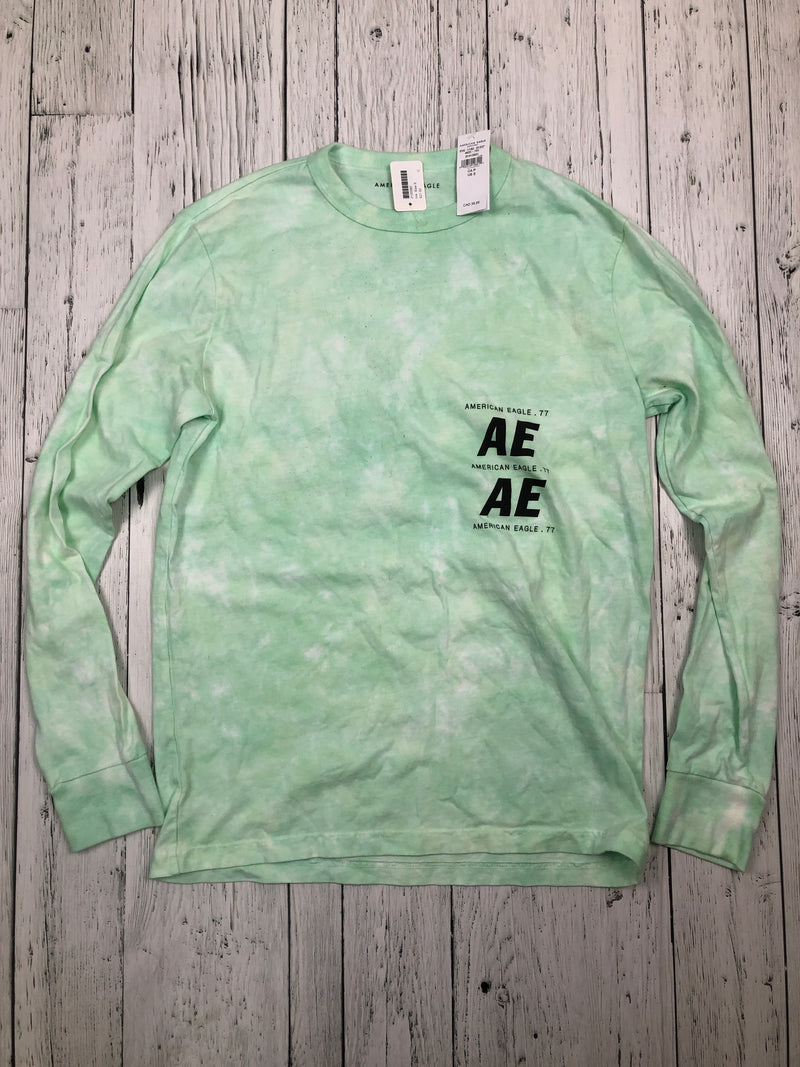 American eagle green long sleeve - His S
