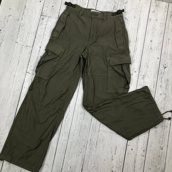 Aritzia TNA Green Denim Adjustable Cargo Pants - Hers XXS/00