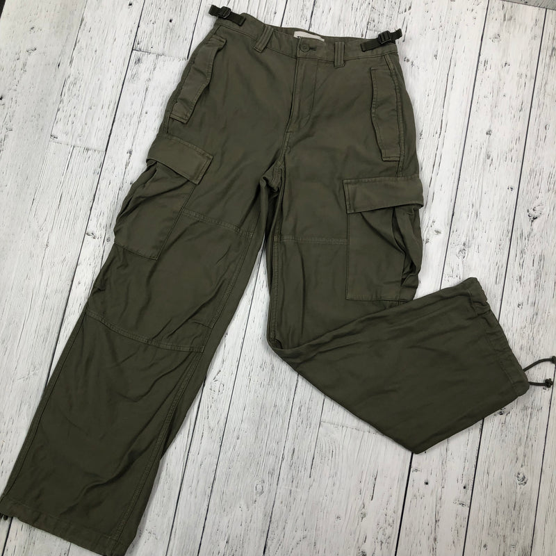 Aritzia TNA Green Denim Adjustable Cargo Pants - Hers XXS/00