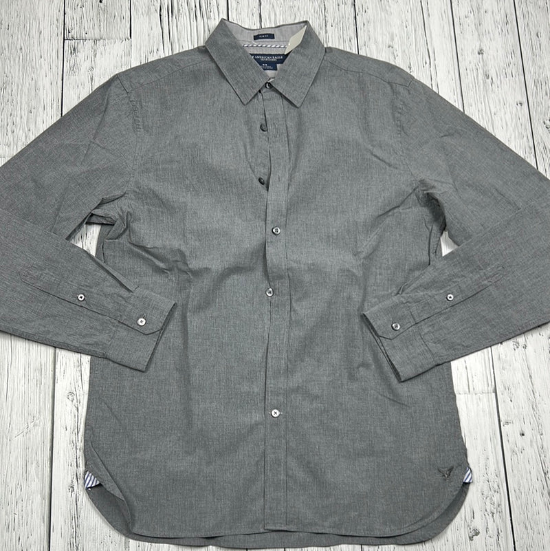 American Eagle grey dress shirt - His M