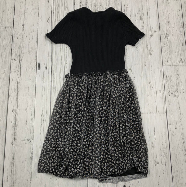 Zara Black Floral Dress - Girls 9