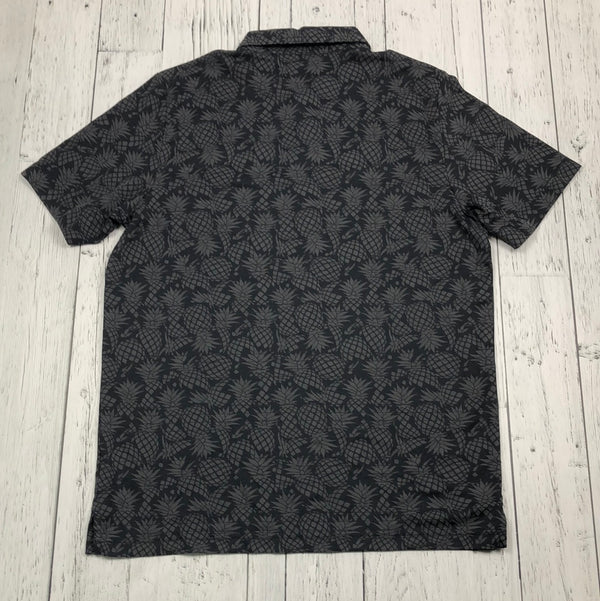 Travis Mathew black patterned golf shirt - His XL