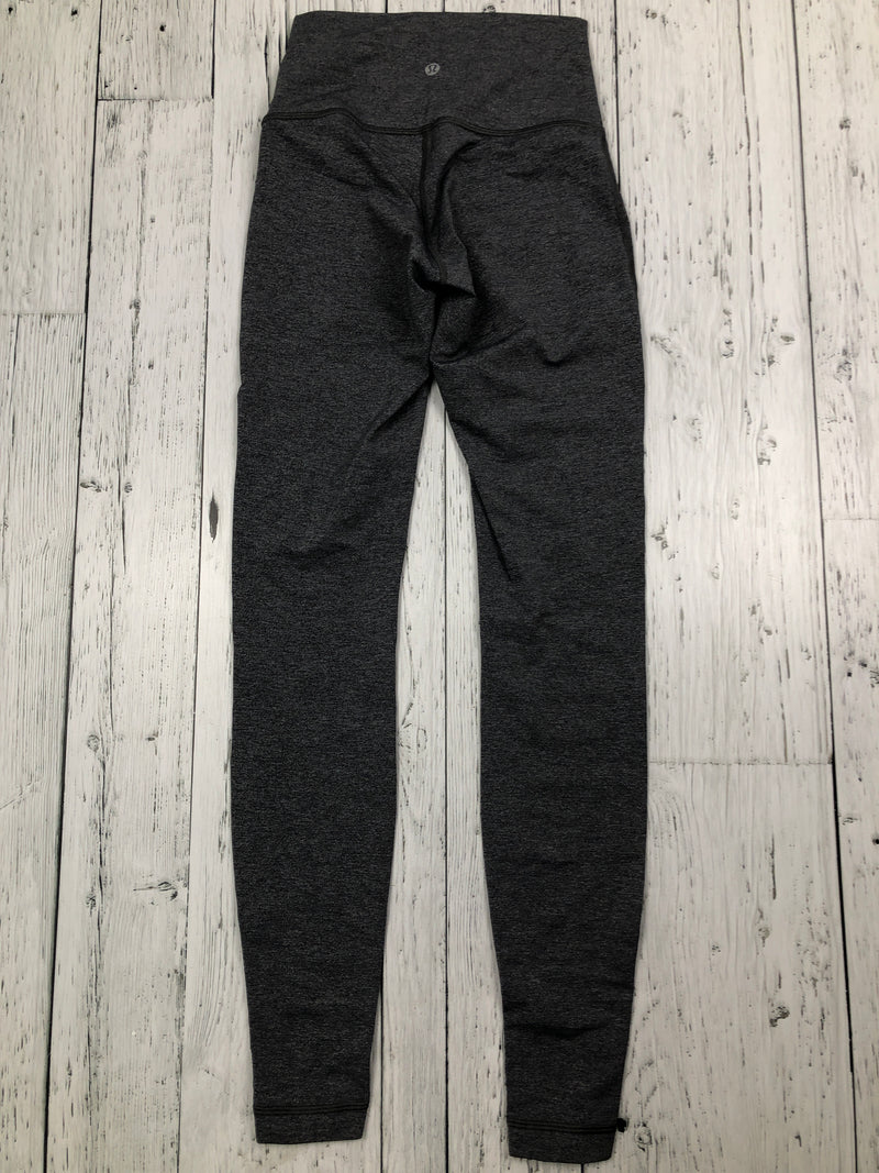 lululemon grey patterned leggings - S/4