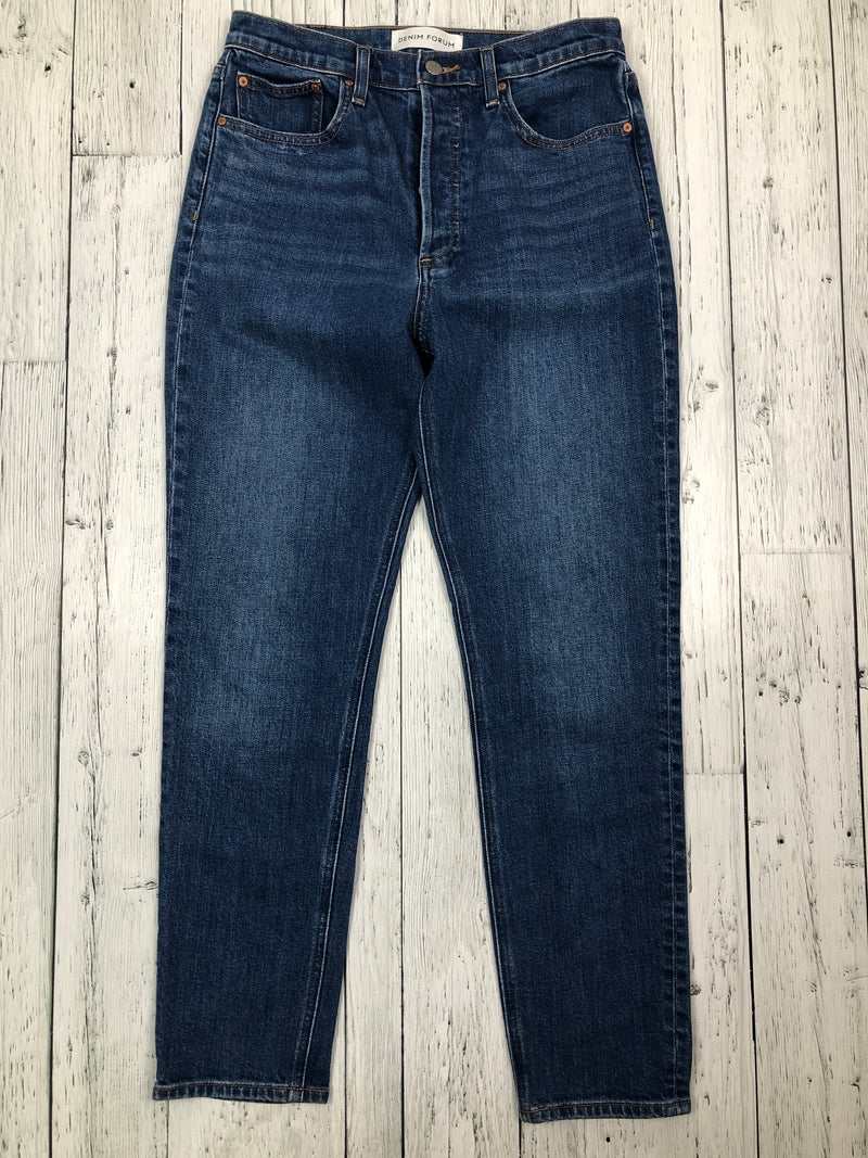 Denim Forum blue high rise slim jeans - Hers M/29