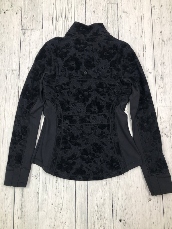 lululemon black patterned sweater - Hers M/8