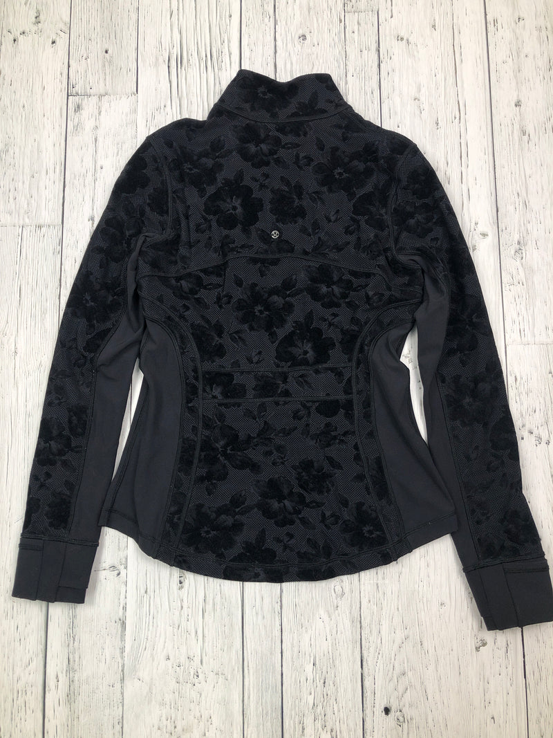 lululemon black patterned sweater - Hers M/8