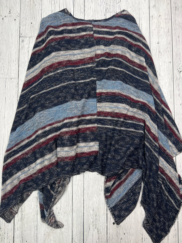 Free People blue red white patterned sweater - Hers S