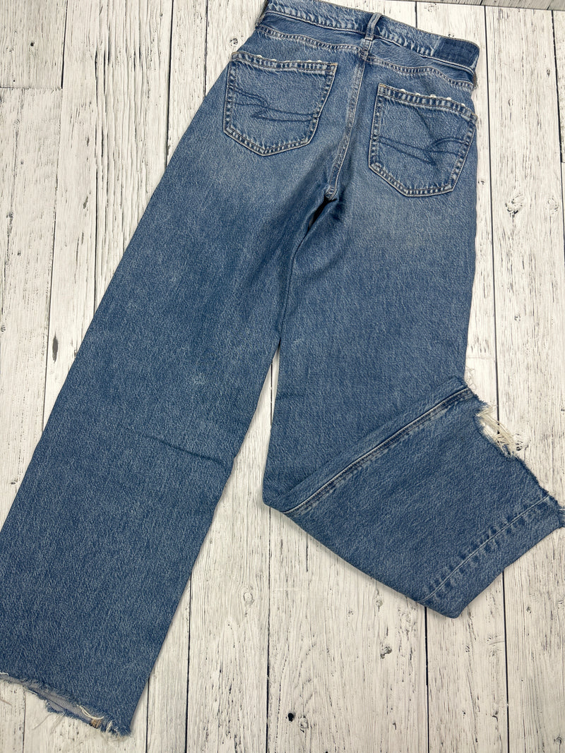 American Eagle super high rise baggy wide leg jeans - Hers XXS/23