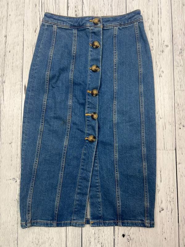 Pilcro by Anthropologie blue denim skirt - Hers XS/0