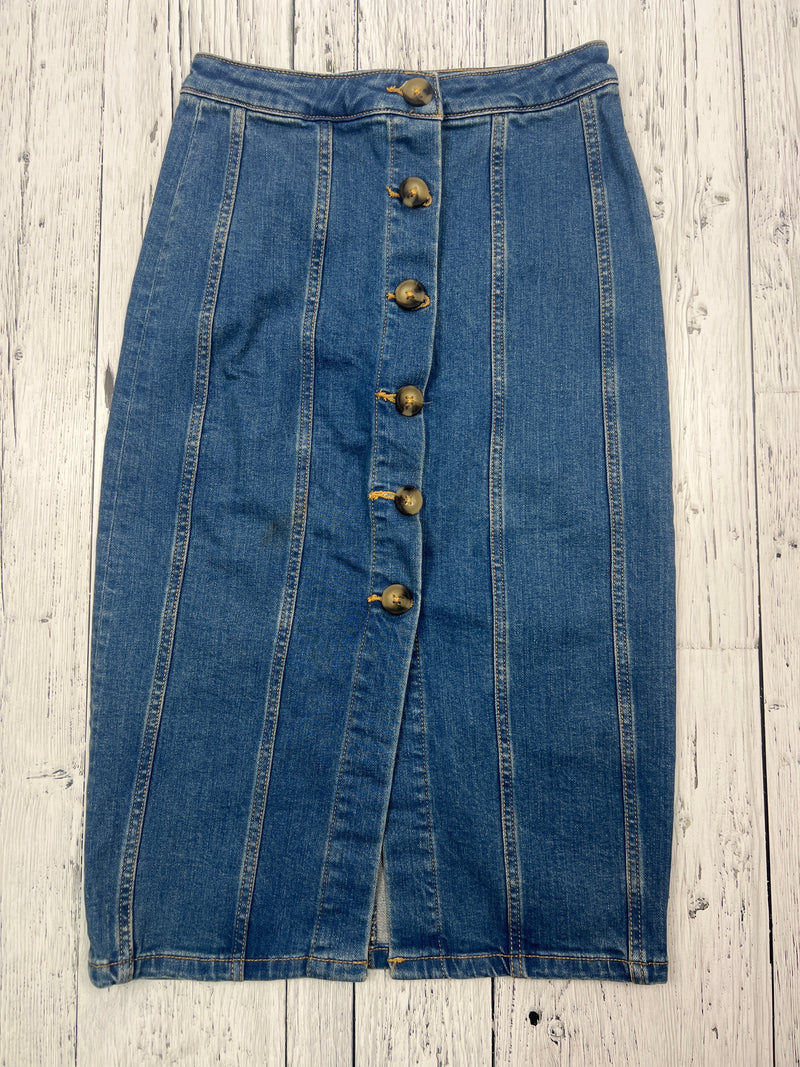 Pilcro by Anthropologie blue denim skirt - Hers XS/0