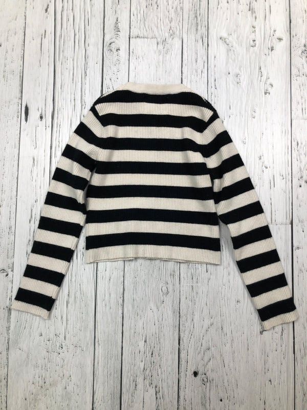 Zara white black striped shirt - Girls 8/9