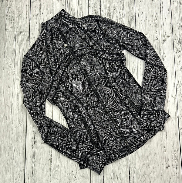 lululemon black white patterned sweater - Hers S/6