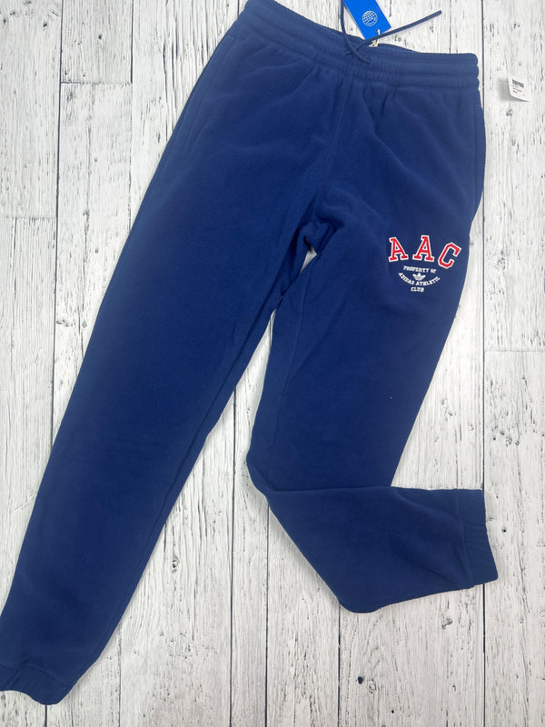 Adidas blue fleece joggers - Hers XS