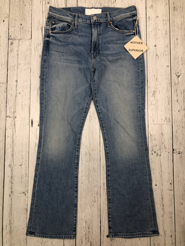 Mother superior blue wide ankle insider flood jeans - Hers M/29