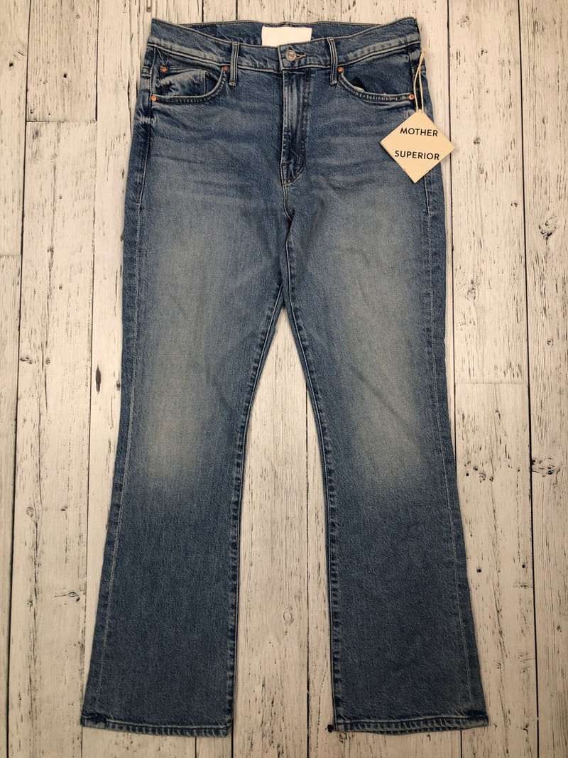 Mother superior blue wide ankle insider flood jeans - Hers M/29