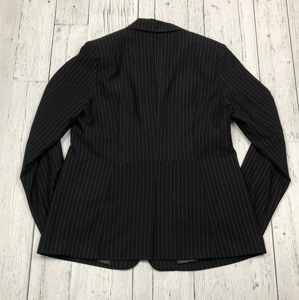 Motion black white striped blazer - Hers M