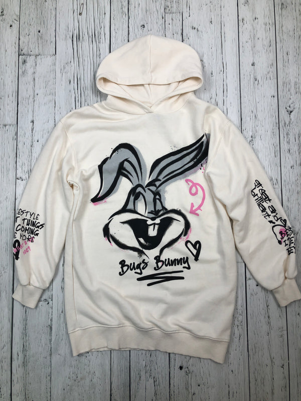 Zara looney tunes white graphic hoodie - Girls 12