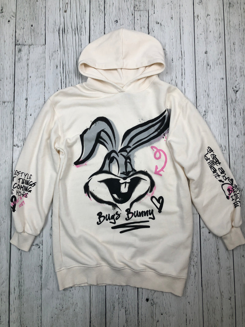 Zara looney tunes white graphic hoodie - Girls 12