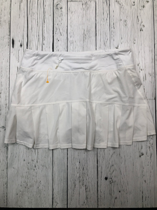 lululemon white ruffle skirt - Hers S/6