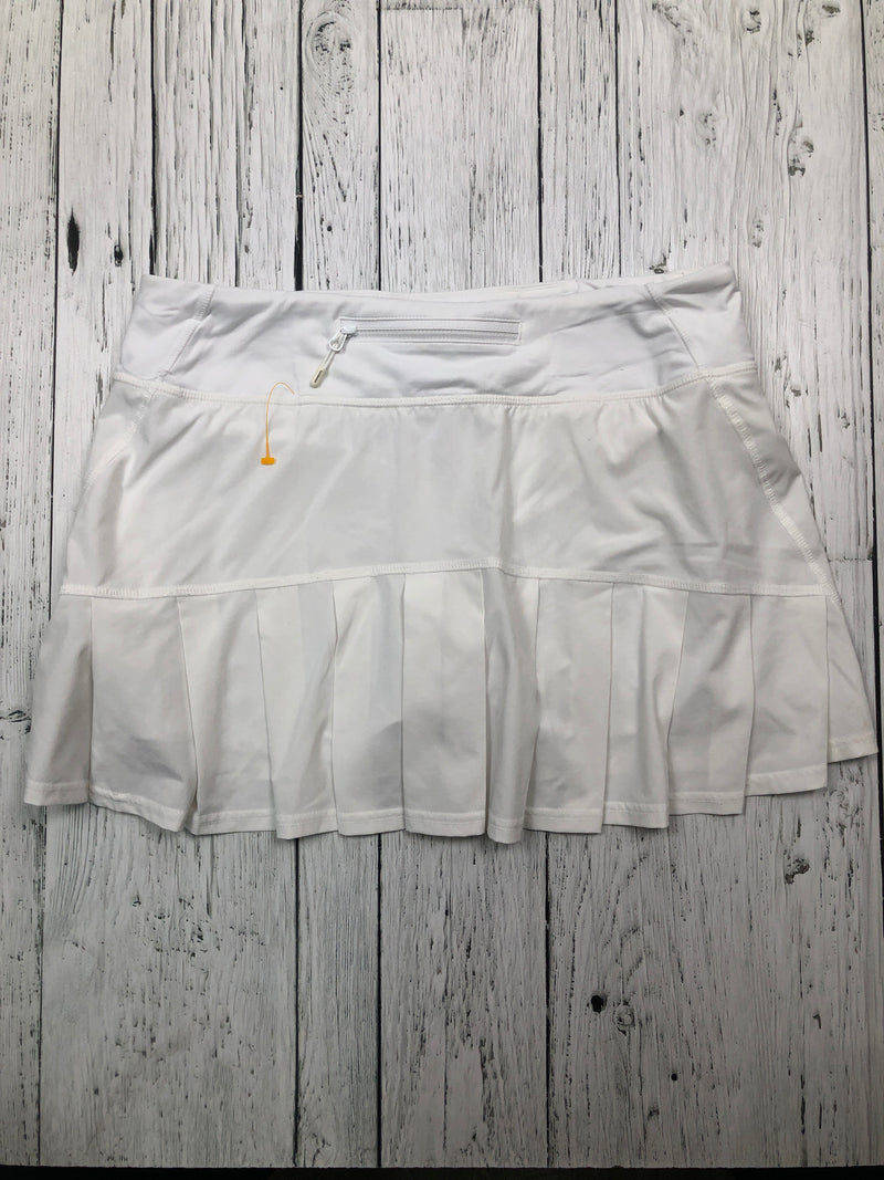 lululemon white ruffle skirt - Hers S/6