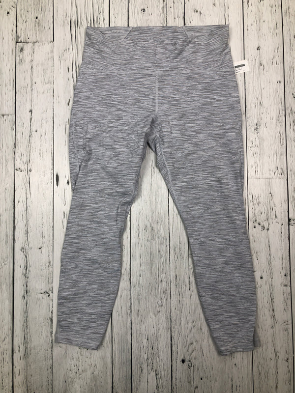 Lululemon grey striped leggings - Hers 12/L